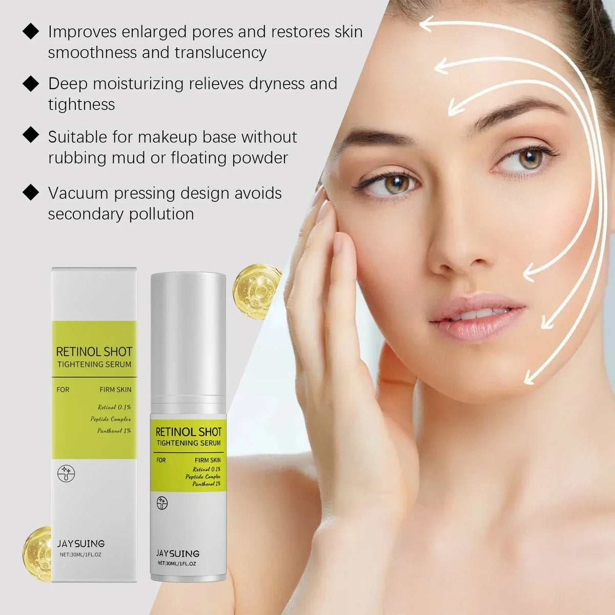 Retinol Firming & Brightening Face Serum – Hydrating & Lifting