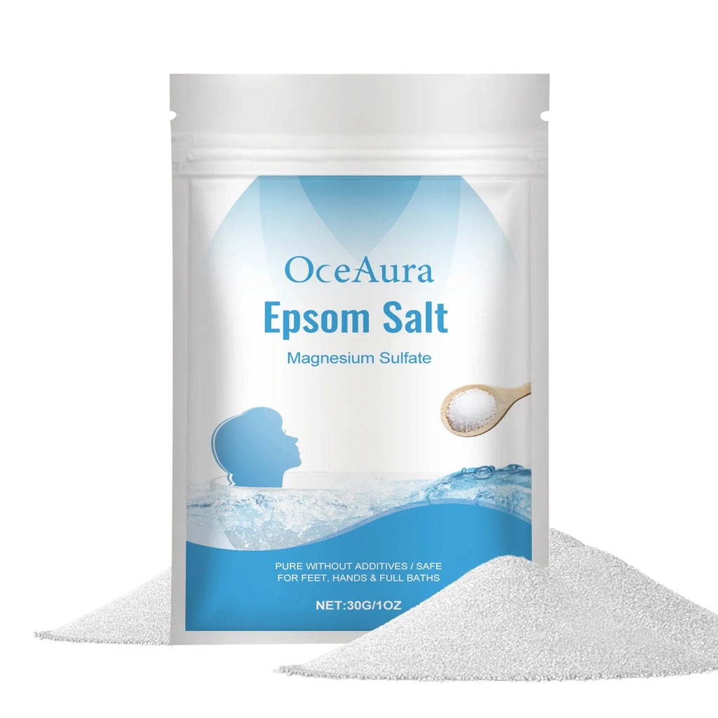 OceAura Epsom Salt Bath Soak – Mineral Exfoliating Bath Crystals