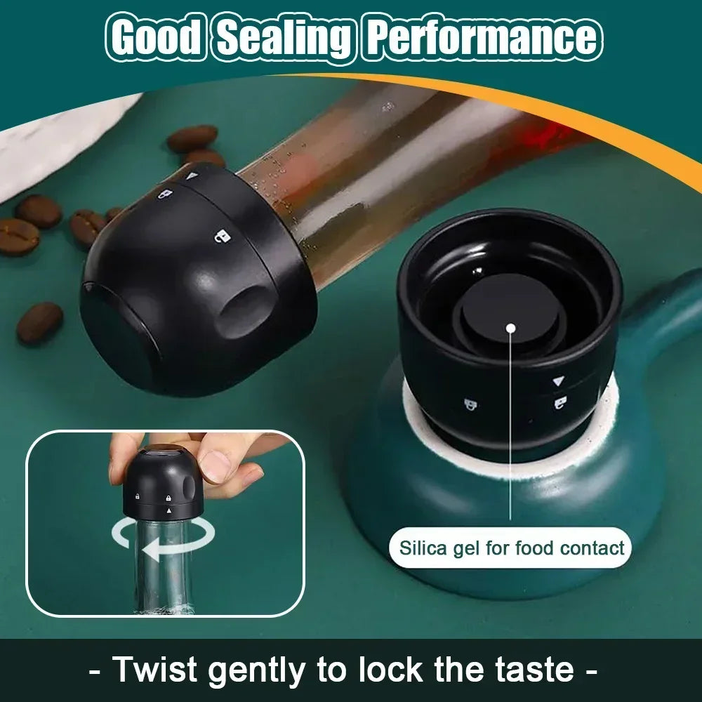 Silicone Wine & Champagne Bottle Stopper | Reusable Vacuum Seal