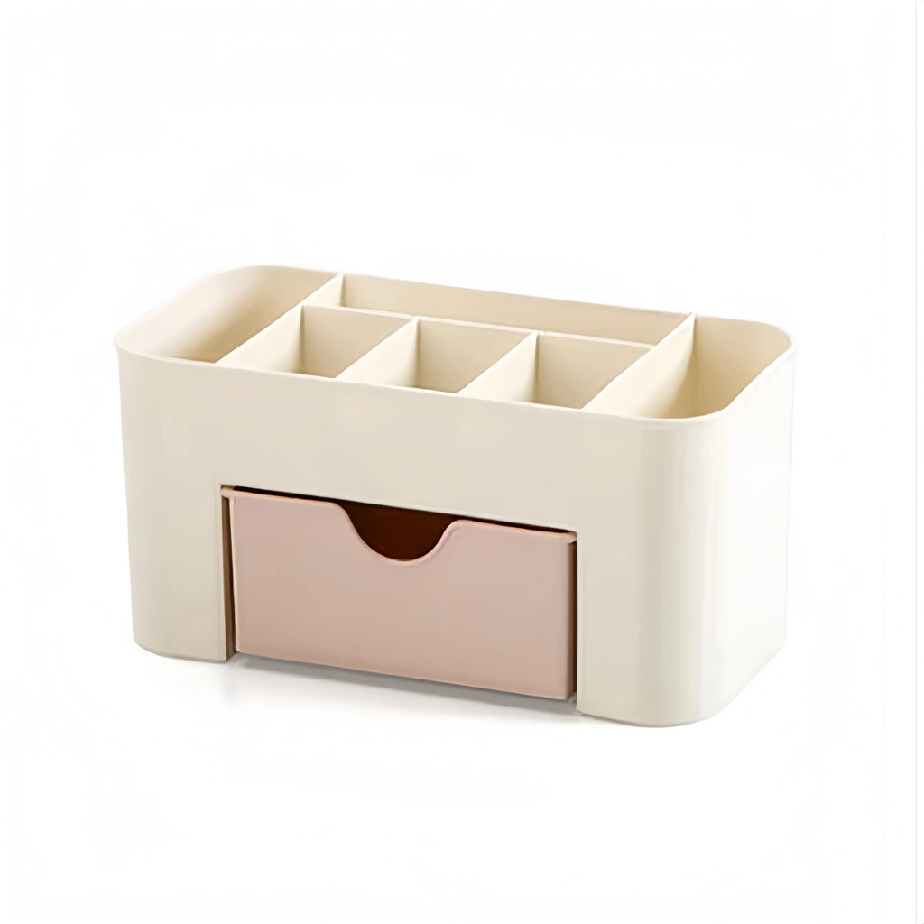 Makeup Organizer with Drawer & 6 Compartments | Cosmetic Storage