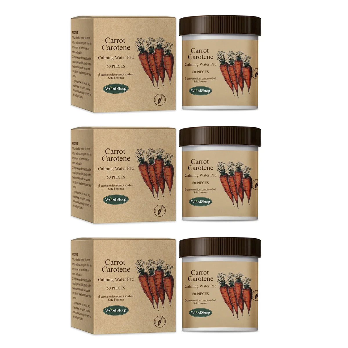 WOODSLEEP Calming Essence Pads – Soothing Skin Barrier Repair