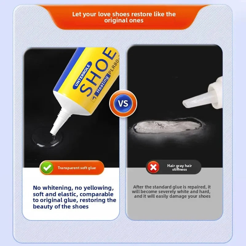 3-Pack Strong Waterproof Shoe Glue – Fast-Drying Clear Adhesive