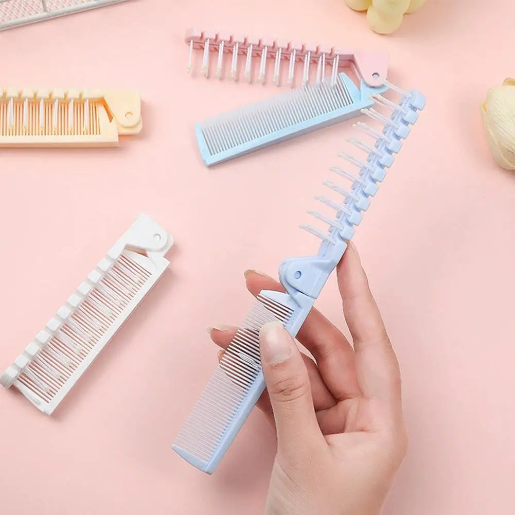 Portable Folding Hair Comb – Dual-Sided Travel Comb for Kids