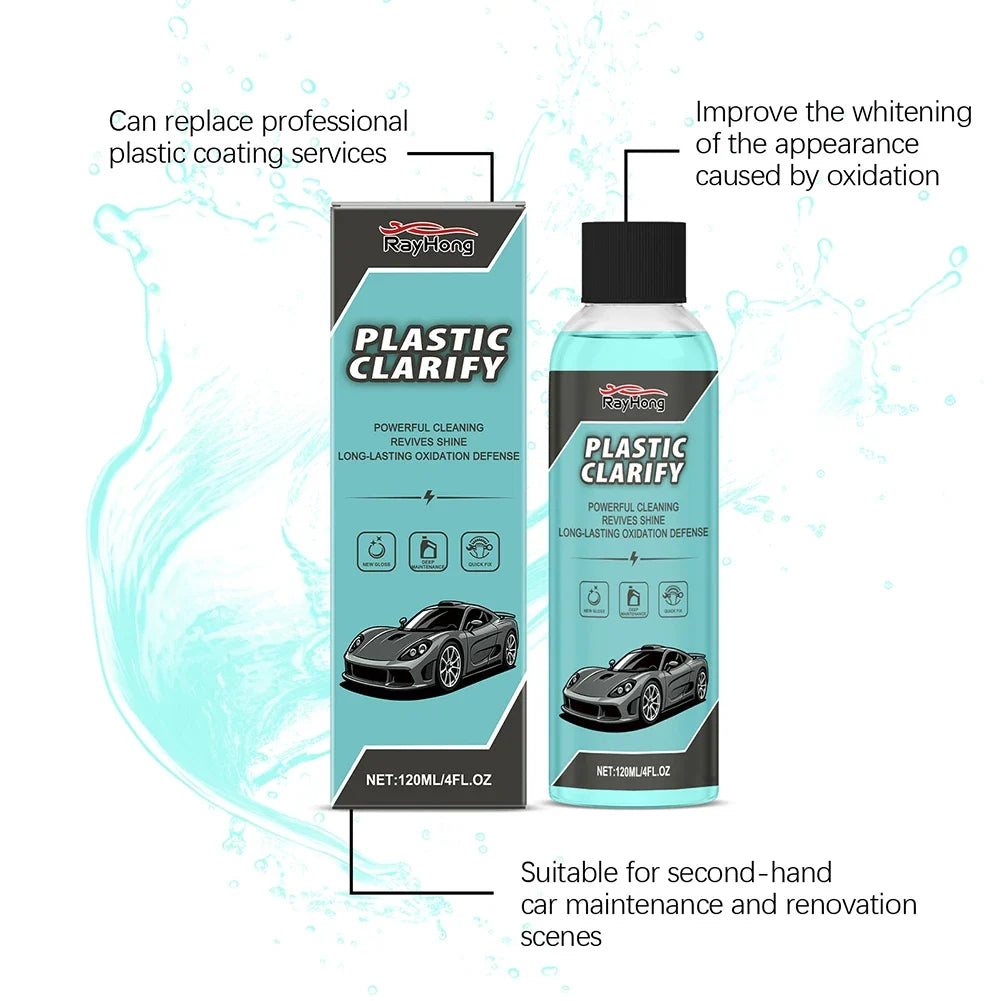 Waterless Spray Wax Car Detailer – Plastic Restorer 120ml
