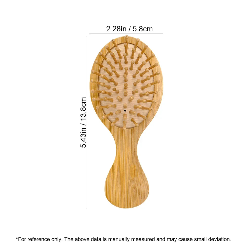 Natural Bamboo Air Cushion Hair Brush – Anti-Static Detangler