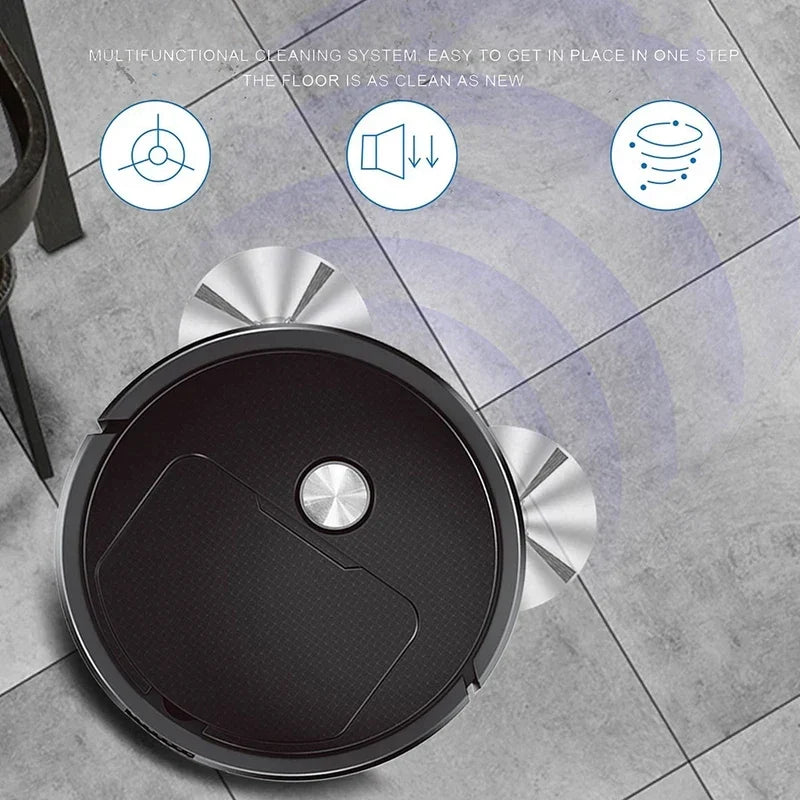 3-in-1 Smart Robot Vacuum – Sweep, Vacuum & Mop for Home