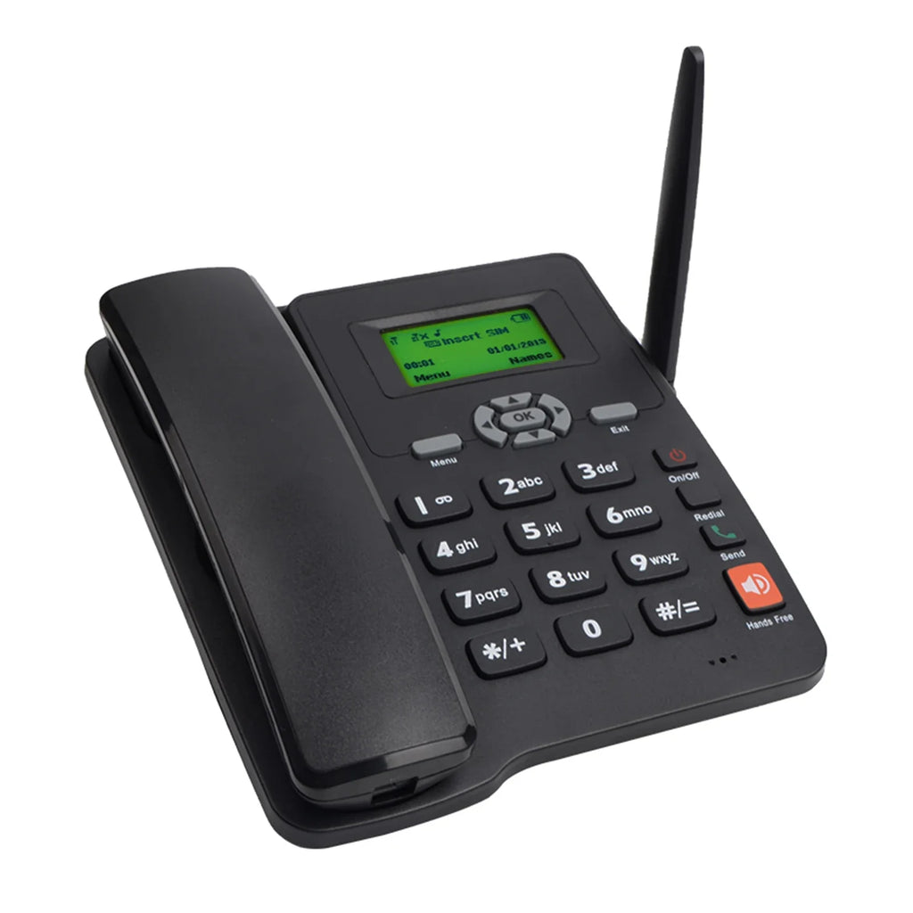 2G Fixed Wireless Desktop Phone | Dual SIM, Radio & Alarm Clock