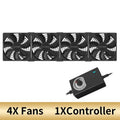HOMEFISH 220V Exhaust Cooling Fan with Remote – 120mm DC Fan