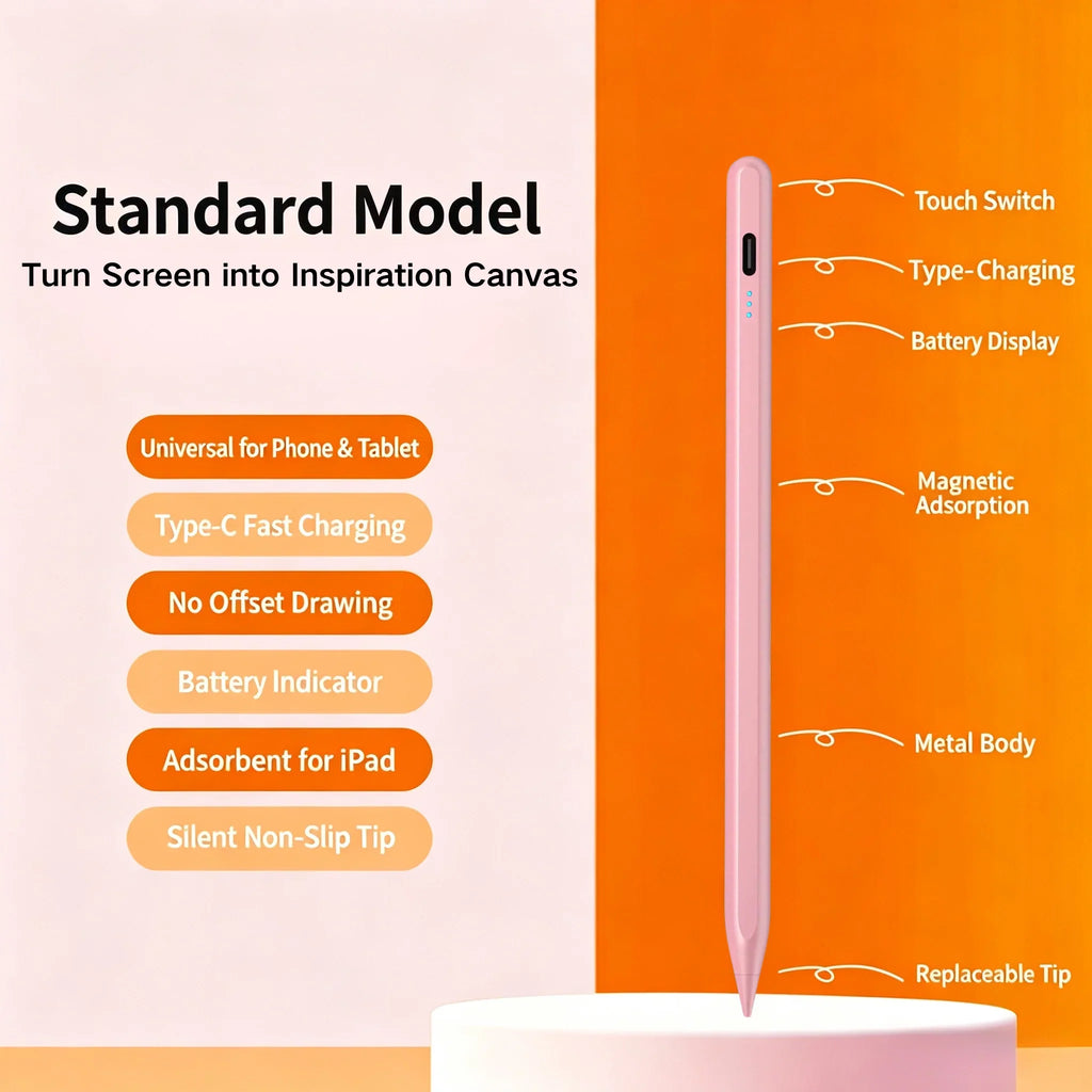 Universal Active Stylus Pen for iPad, Android, Xiaomi & Huawei