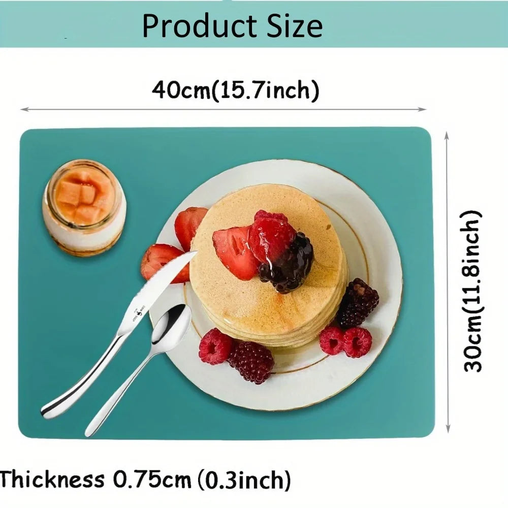 Leeseph Silicone Placemats Non-slip Waterproof Stain Resistant