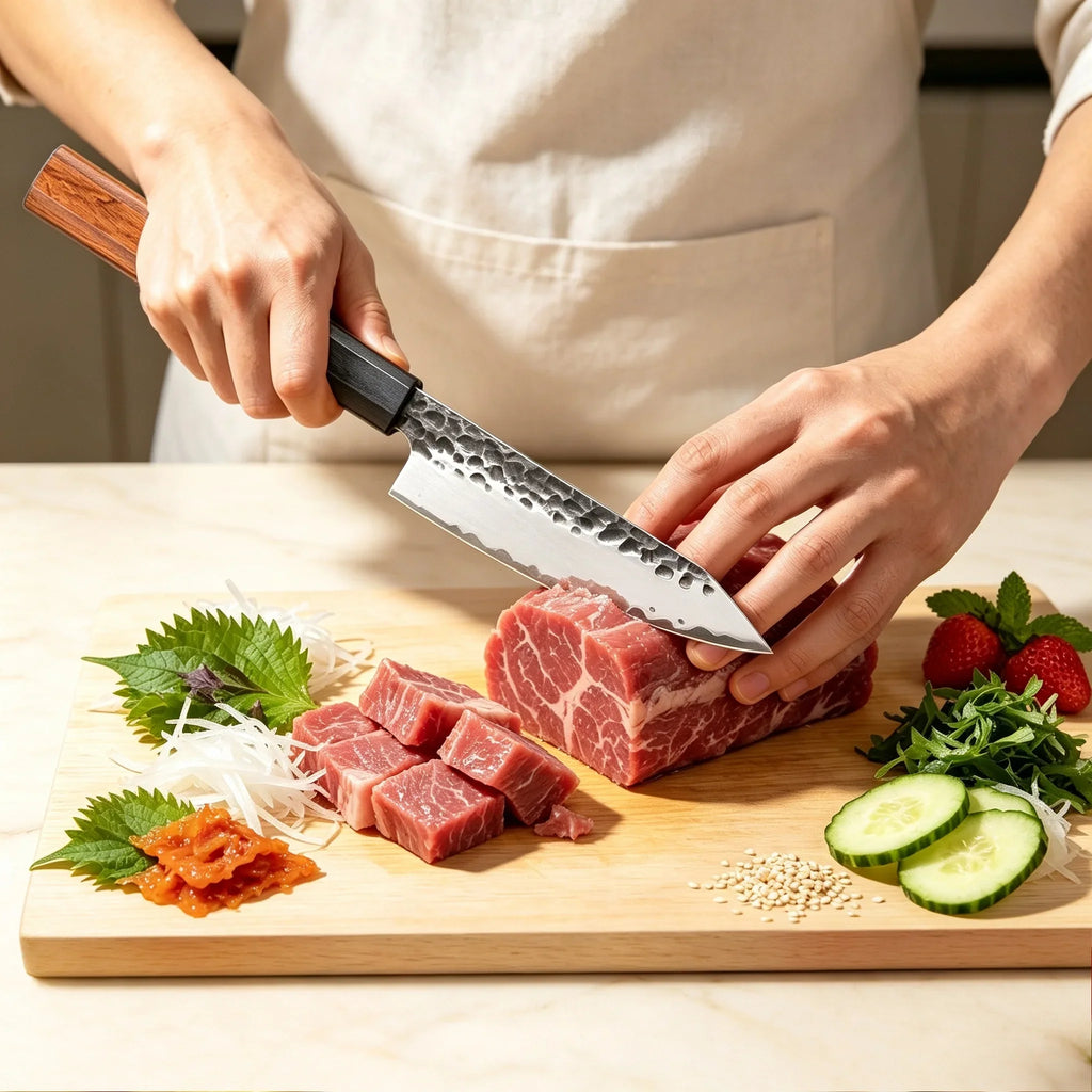 Handmade Forged 12" Kiritsuke Chef Knife – Stainless Steel