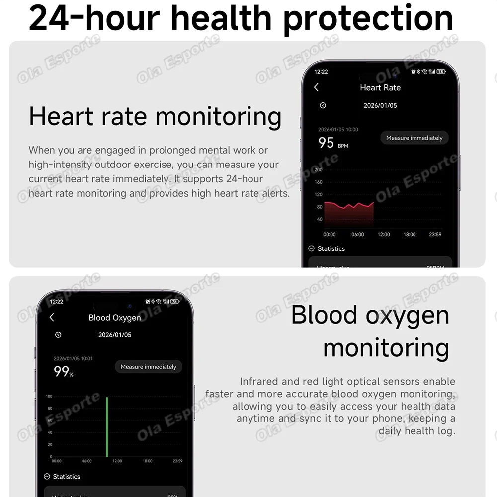 Smart Bracelet Women Health Sleep Monitoring Multiple Exercise Modes