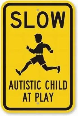 Play Slow Child Safety Aluminum Metal Sign – Caution Road Sign