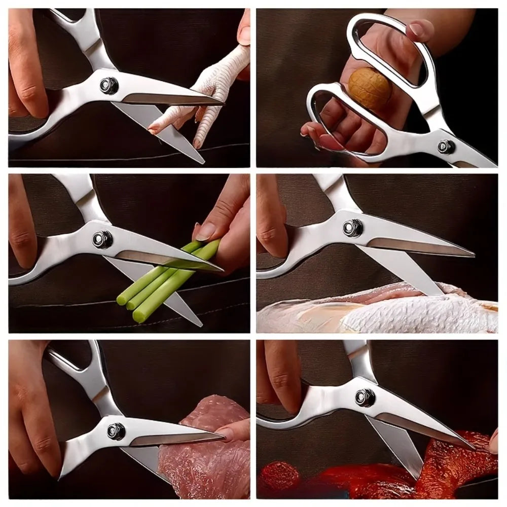 Heavy-Duty Kitchen Scissors & Peeler Set | Stainless Steel 2pc