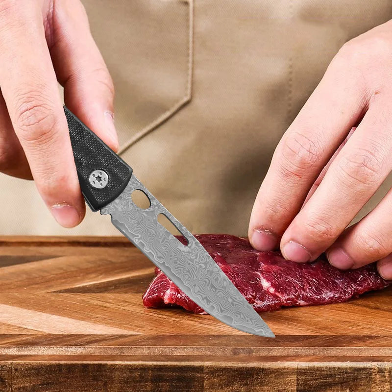Damascus Steel Kitchen Knife – Chef, Paring & Cleaver
