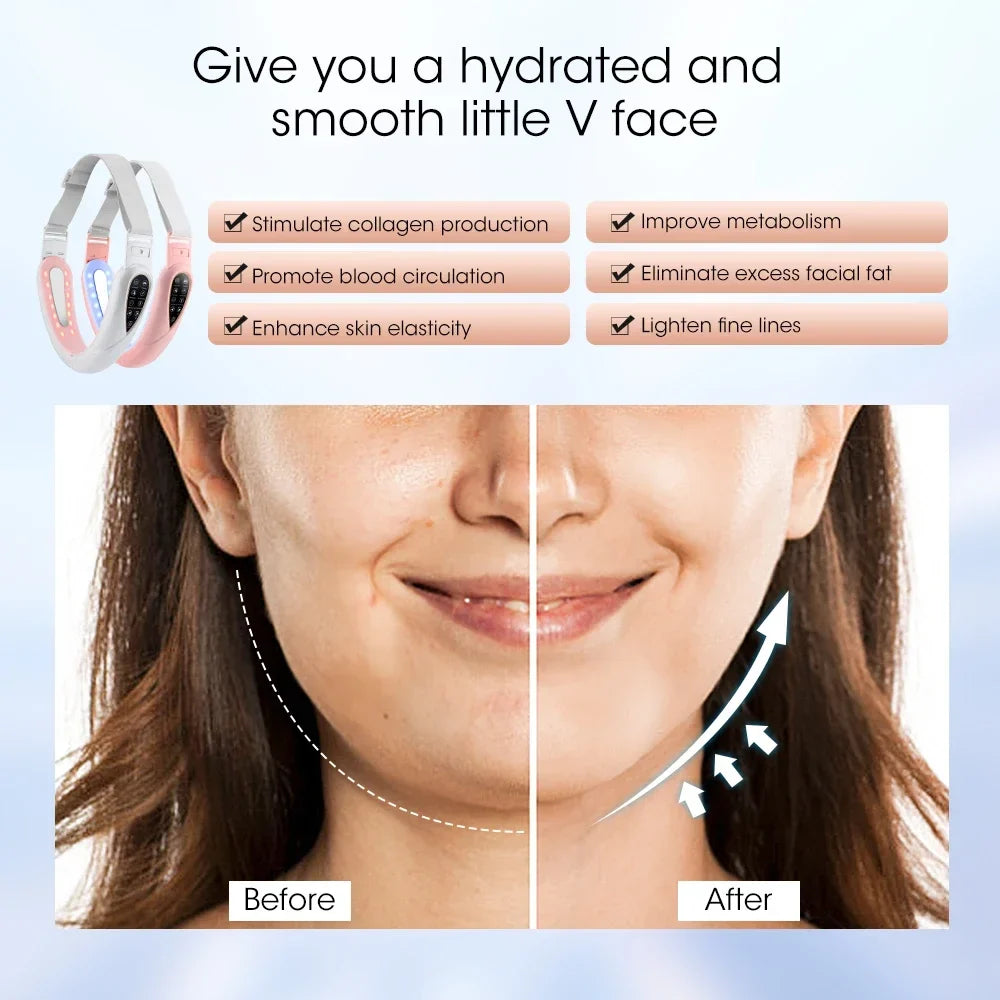 Hailicare V Face Massager | LED Display, Vibration & Lift
