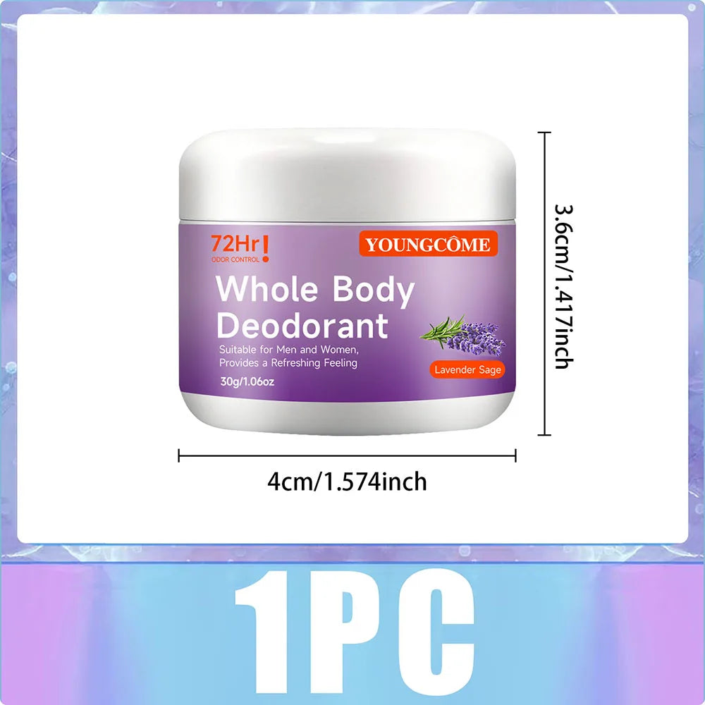 YOUNGCOME Natural Whole Body Deodorant Stick – Peach, 60g
