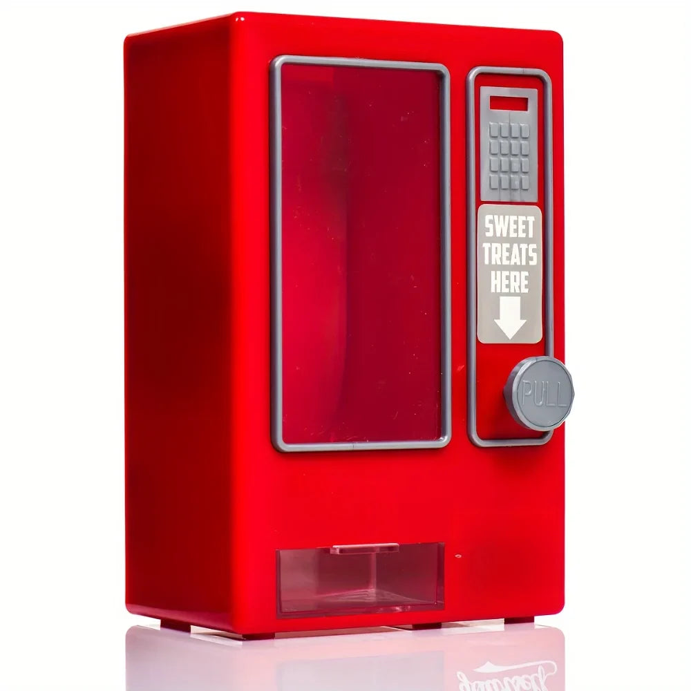 Mini Rainbow Candy Dispenser Machine – Fun Kids' Toy & Storage