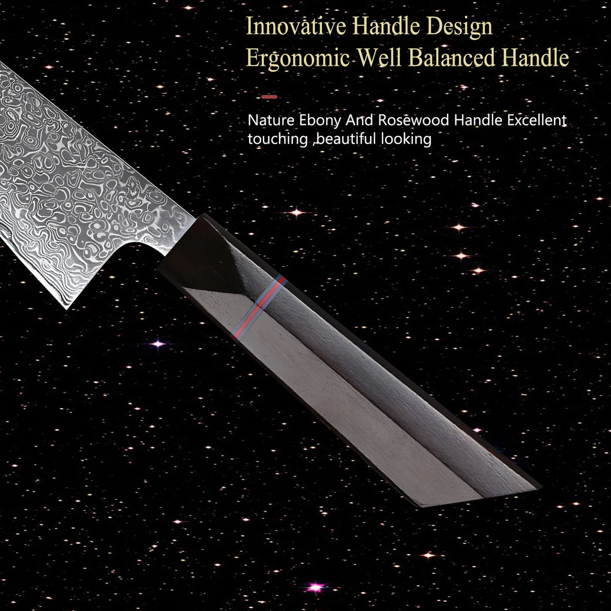 Honesuki Knife – 67-Layer Damascus Steel Boning & Slicing Knife