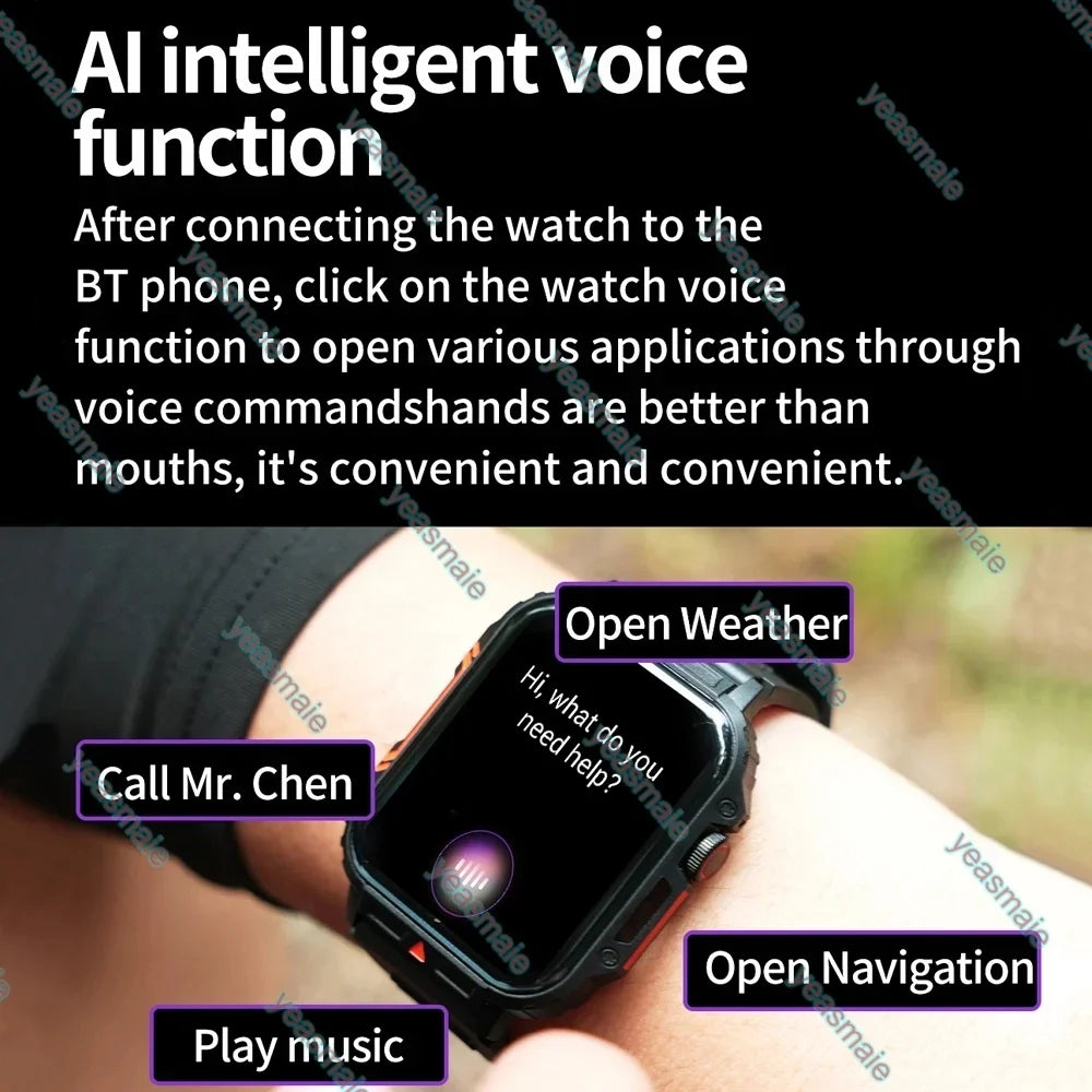Ola Esporte Military Smartwatch | Bluetooth Call & Fitness Tracker