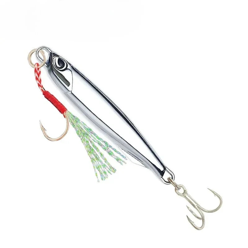 2026 Metal Jig Lures 20 30 Plating Silvery Bait Durable Saltwater Sea