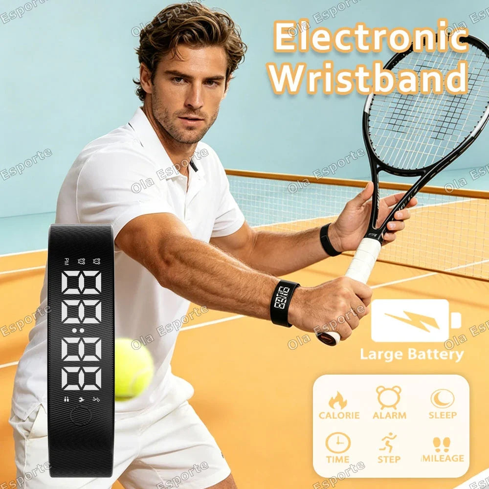 LED Fitness Bracelet | Alarm Clock, Pedometer & Sleep Tracker