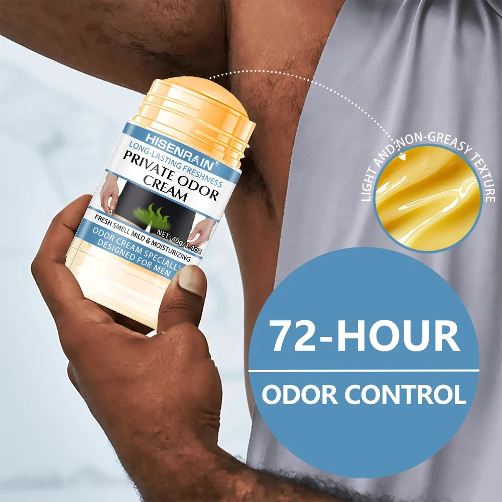 HISENRAIN Men's Natural Deodorant Stick – 72H Odor Protection