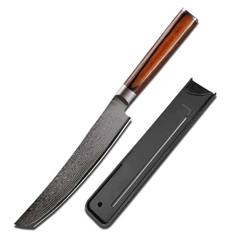 Damascus Steel Chef Knife – 67-Layer Kiritsuke Kitchen Knife