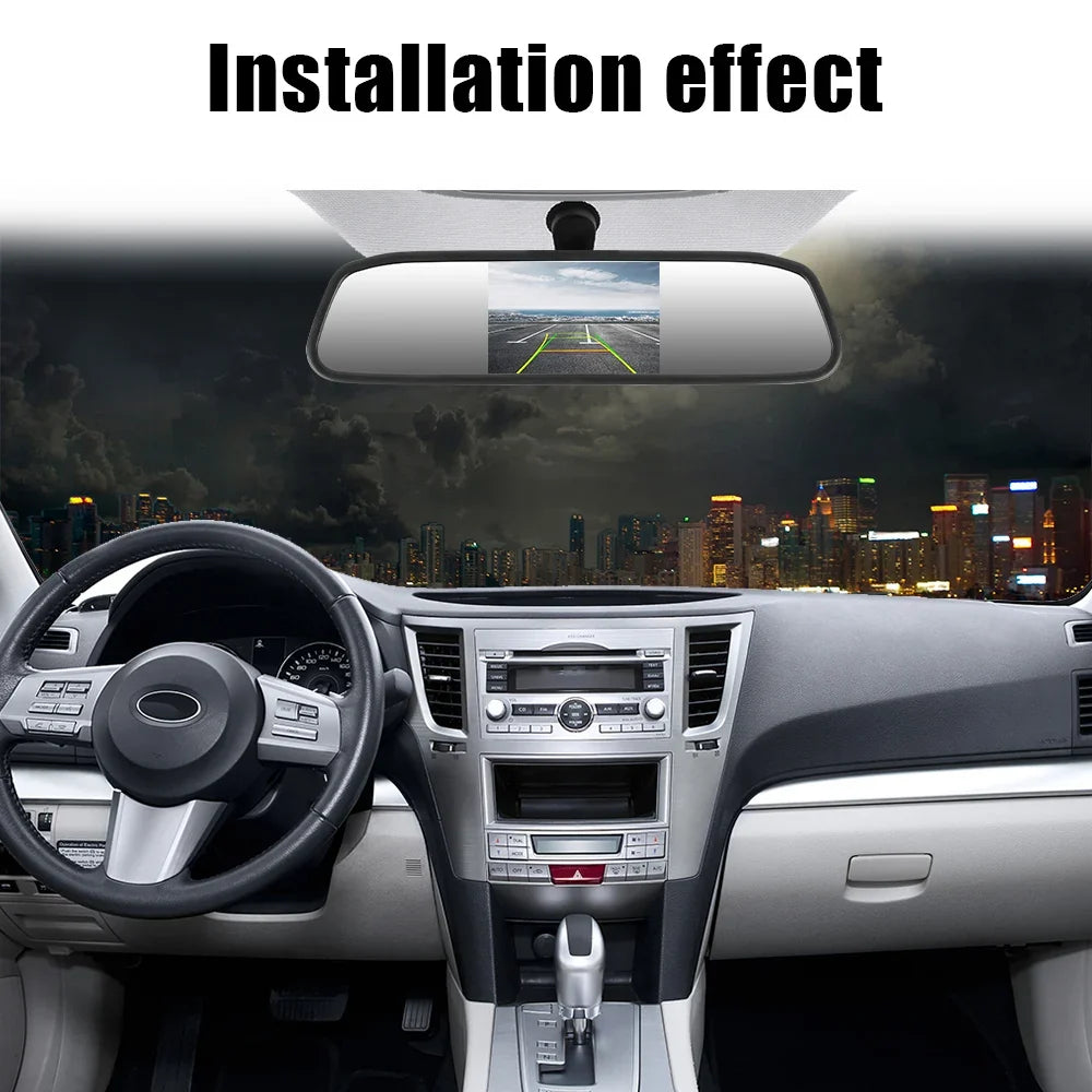 4.3" HD TFT LCD Car Rearview Mirror Monitor | Universal