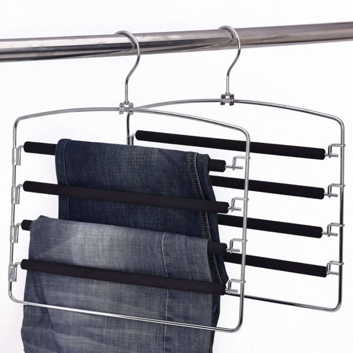 Five-layer Foam Pants Rack Plastic Rubber Coating Multi-layer