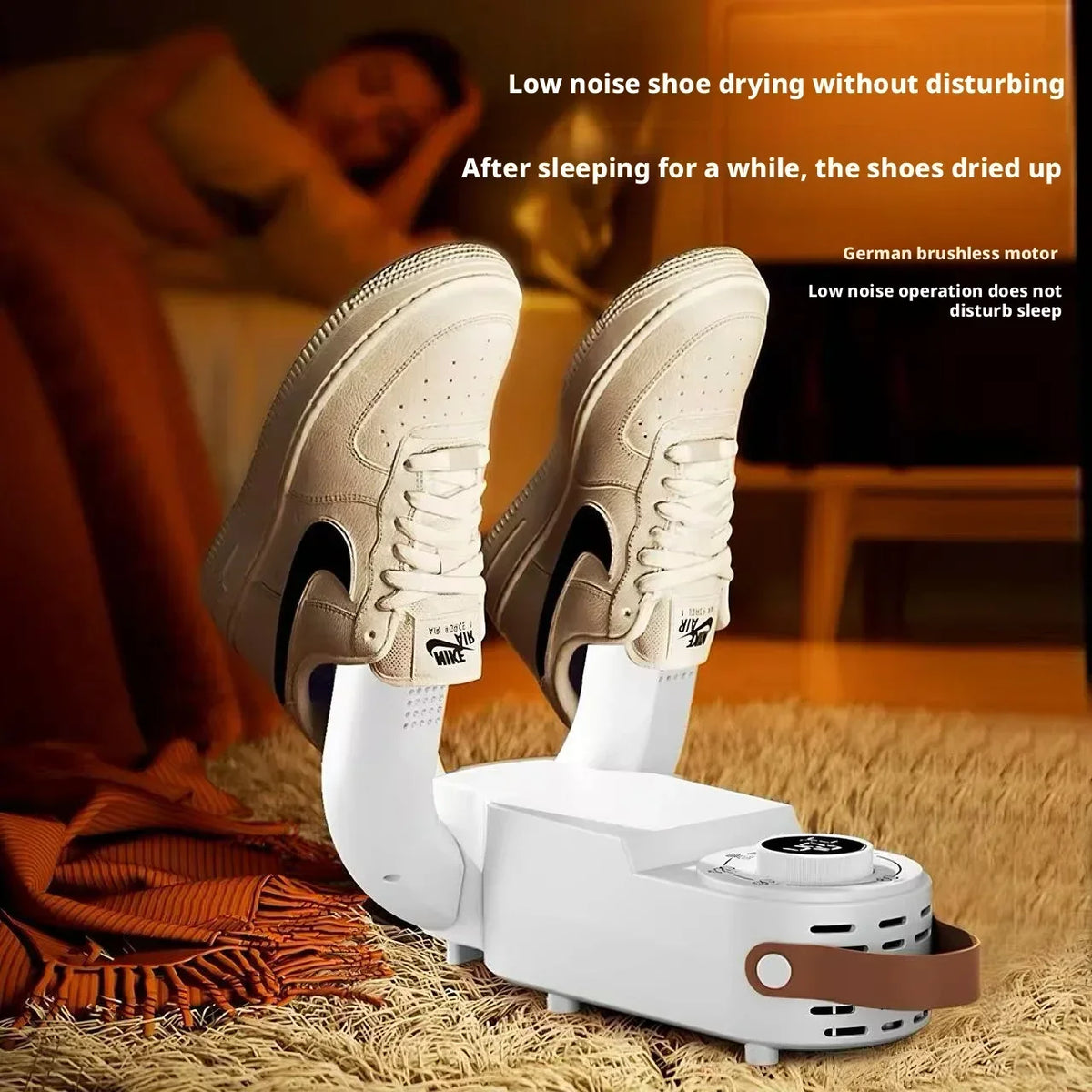 Portable Foldable Shoe Dryer with Timer & Hot Air Circulation