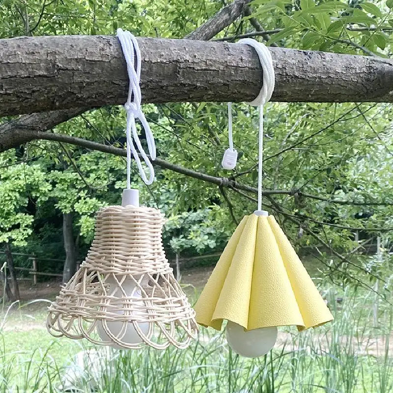 PU Leather Waterproof Lampshade Cover | Garden & Camping Light