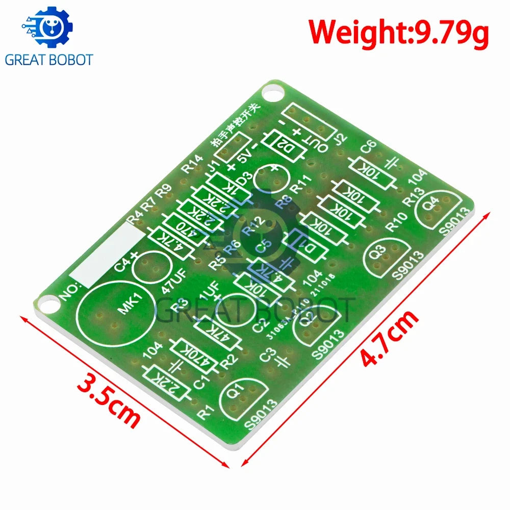 Clap Control Switch DIY Kit – PCB Sound Sensor Module 3–5V
