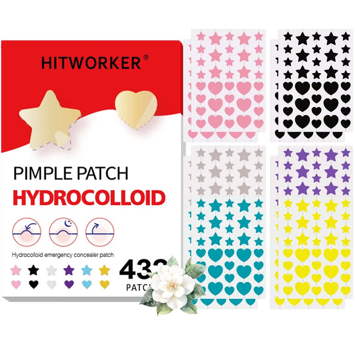 Hydrocolloid Acne Patches – Invisible, Waterproof | All Skin Types