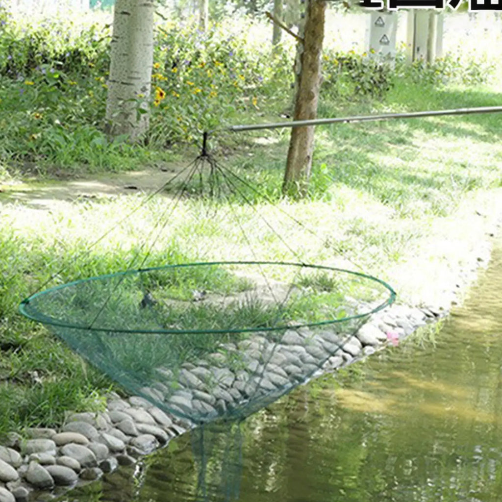 Collapsible Pier Fishing Drop Net – Soft Steel Hoop 80 & 100cm