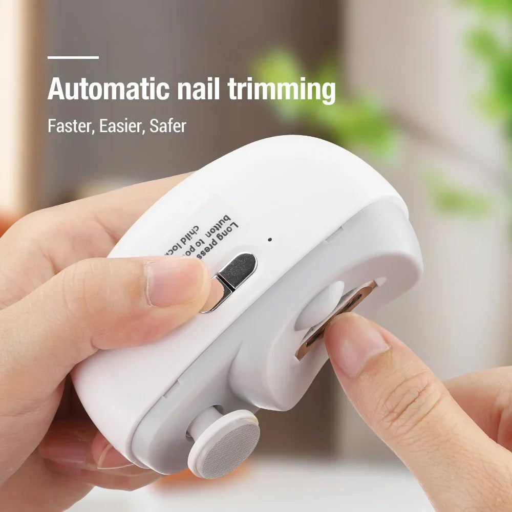 AFDEAL Electric Nail Clipper & Polisher with LED – Baby & Adult