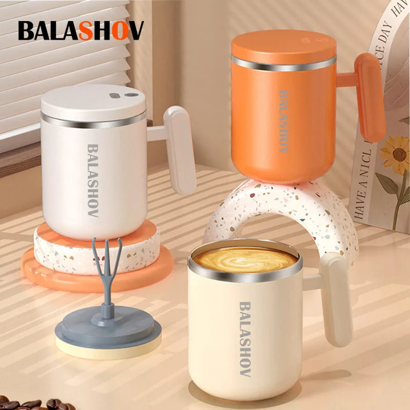 BALASHOV 400ml Electric Self-Stirring Coffee Mug | Auto Mix Cup