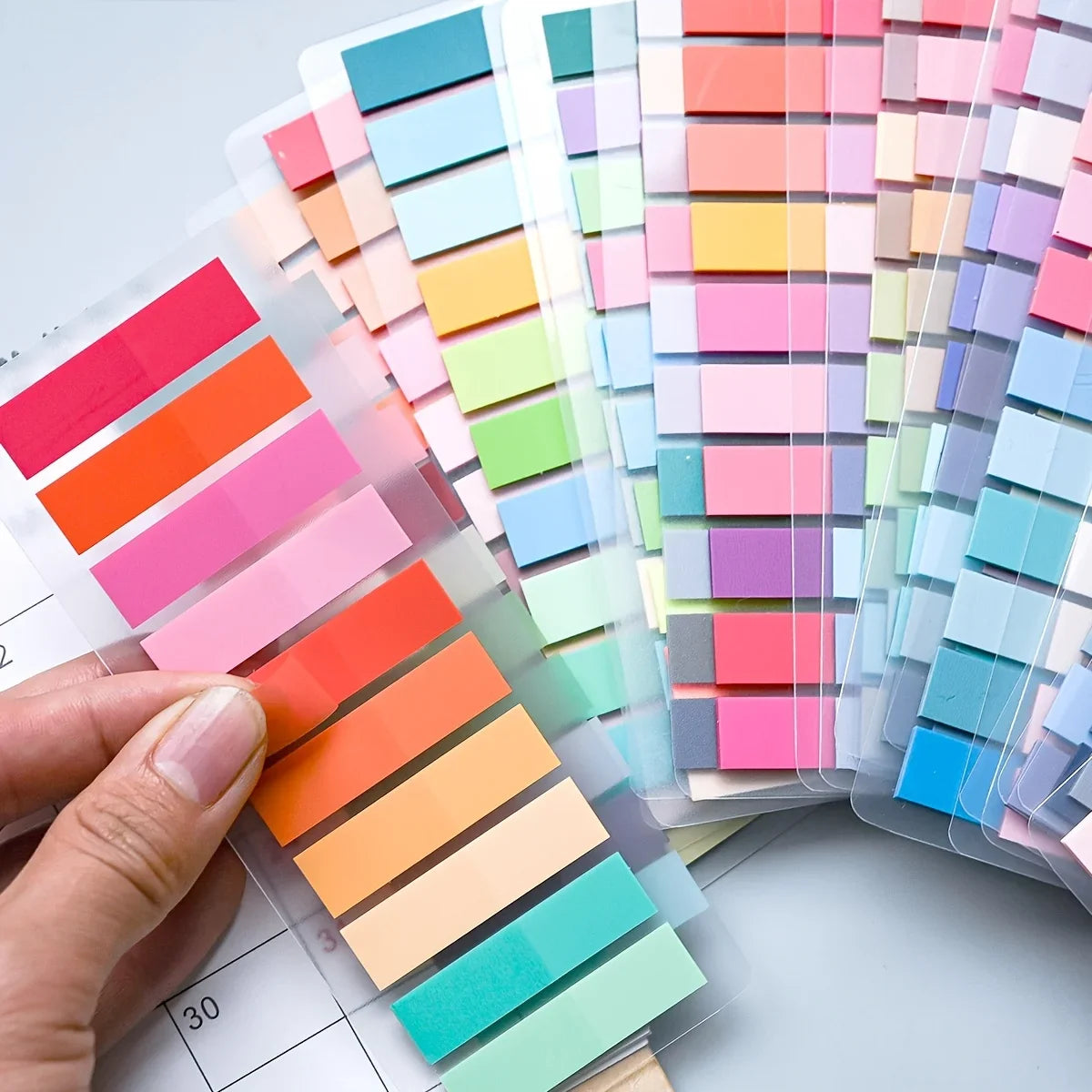 5000 Morandi Color Index Tabs – Transparent PET Sticky Notes