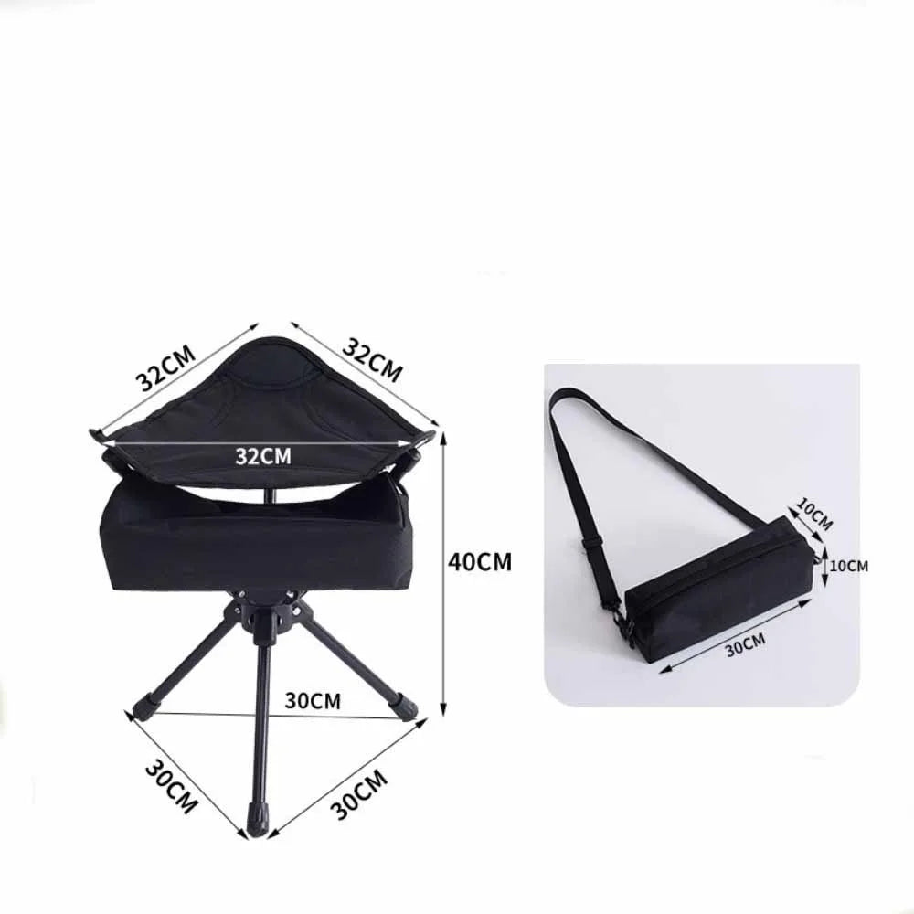 Portable Folding Tripod Stool – Camping & Fishing Chair