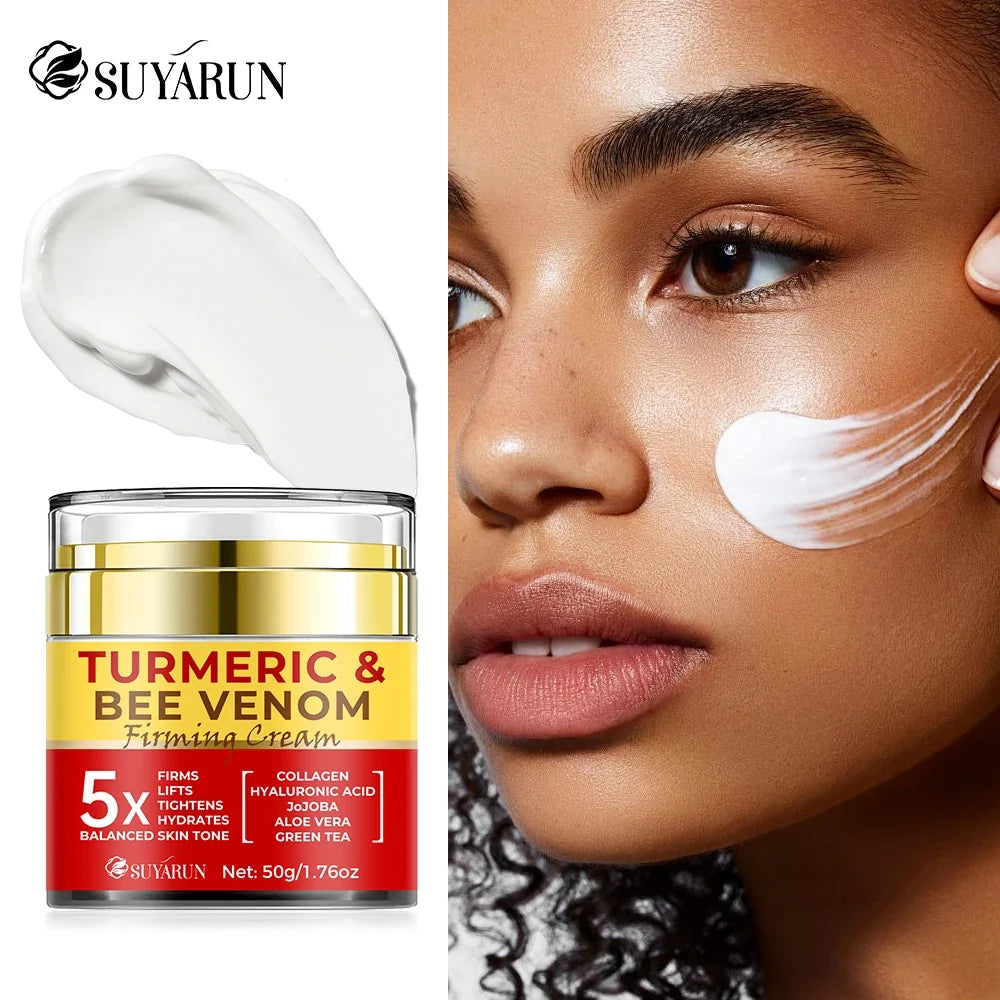 SUYARUN Turmeric & Bee Venom Firming Face Cream | Anti-Aging