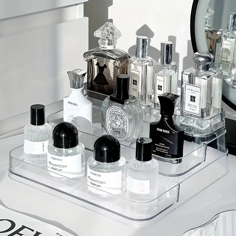 Clear Perfume & Cosmetic Storage Box – Countertop Organizer