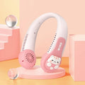 Kids Bladeless Neck Fan | Cartoon Animal, 3 Speeds, 1200mAh