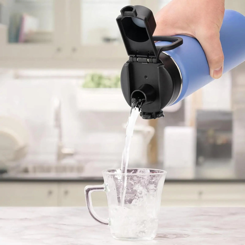Wide Mouth Water Bottle Replacement Spout Lid | PP+TPR Cap