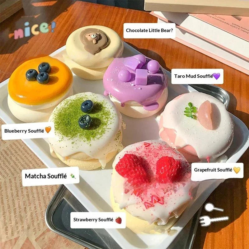 Strawberry Soufflé Slow-Rising Fidget Toy – Kids Gift & Desk Decor
