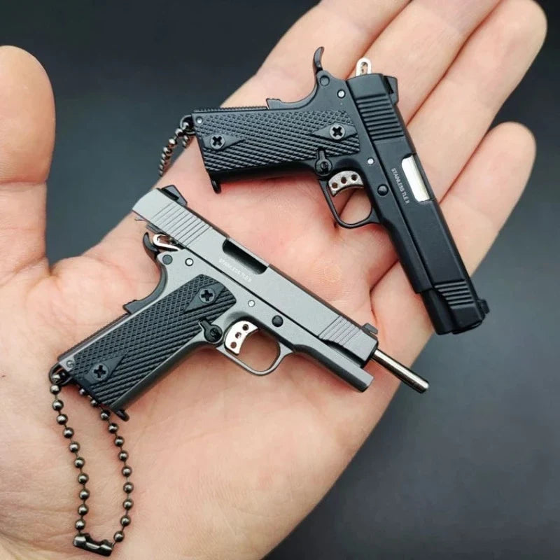 Mini Metal 1:3 Scale 1911 Model Keychain | Collectible Toy