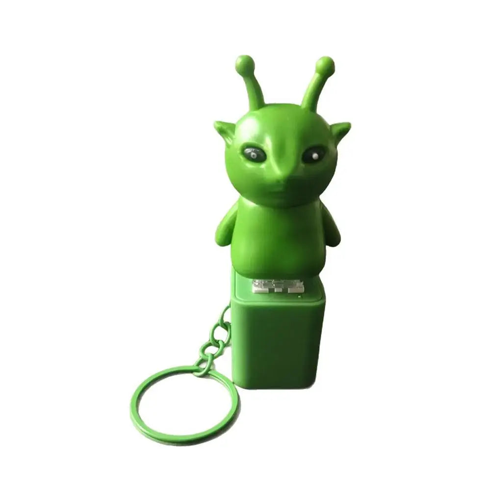 Funny Alien Cat Sound Keychain – Luminous Novelty Gift Toy