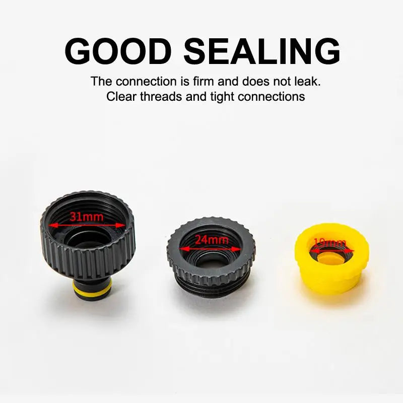 Garden Hose Quick Connector 1/2" 3/4" 1" Thread Irrigation Fitting