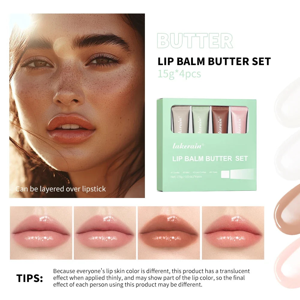 Lakerain Moisturizing Lip Balm Gloss | Vanilla, Pink Sugar & More