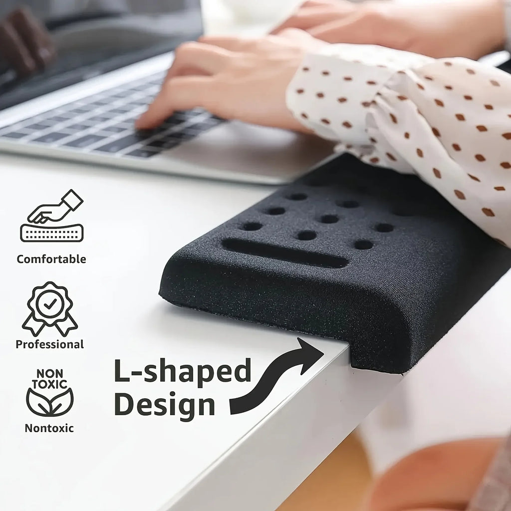 Shaped Desk Pad Non-slip Foam Base Ergonomic Wrist Forearm Support