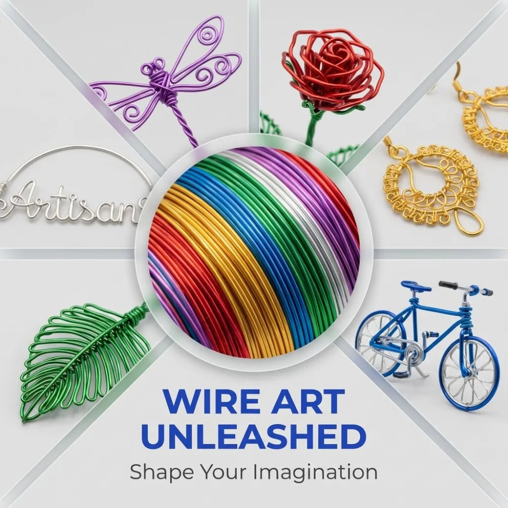 10-Pack 1mm Aluminum Craft Wire – DIY Jewelry & Beading
